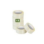 Pack and Move - Lot 6 Rouleaux Ruban Adhésif Transparent Pour Emballage Et Déménagement - 100 M - Qualité Premium