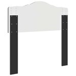 vidaXL Tête de lit Chêne noir 80 cm Bois d'ingénierie