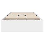 vidaXL Cadre de lit ottoman avec stockage Blanc 193 x 120 x 25 cm