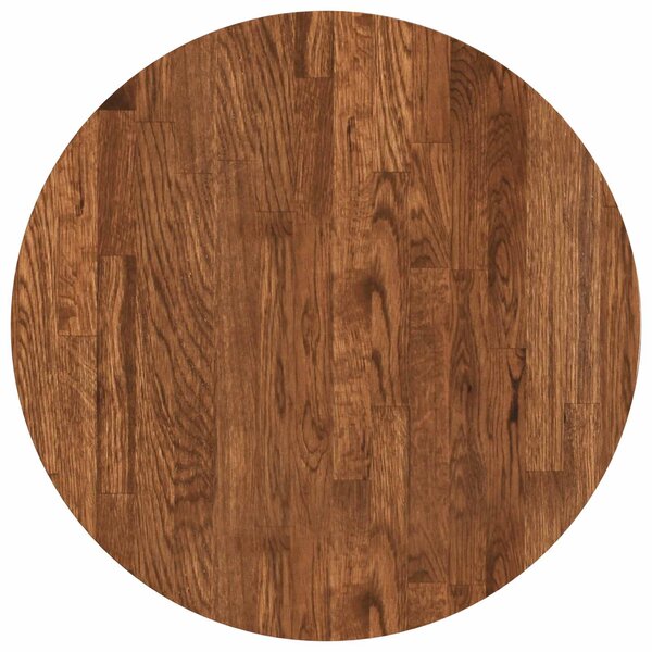 vidaXL Plateau de table Ø 50 x 2 5 cm Rond Bois de chêne massif