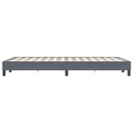 vidaXL Cadre de lit sans matelas gris foncé 120x220 cm velours