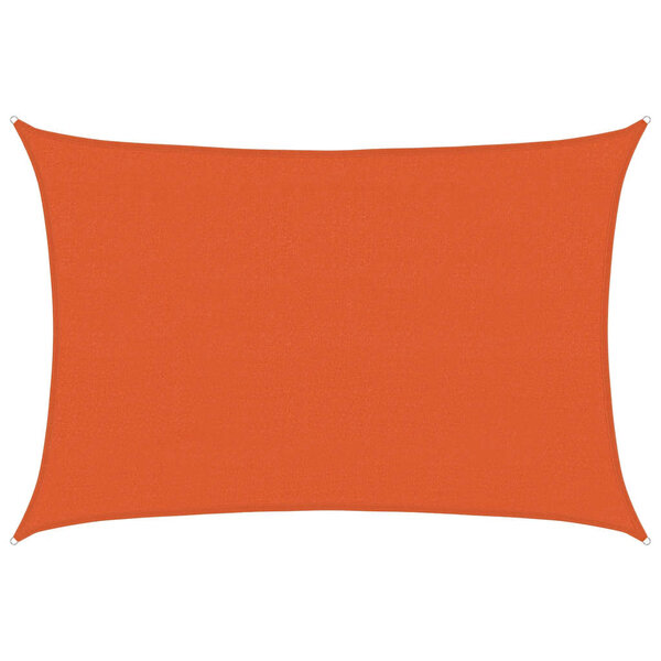 vidaXL Voile d'ombrage 160 g/m² Orange 4x6 m PEHD