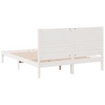 vidaXL Cadre de lit extra long sans matelas 160x220 cm bois massif