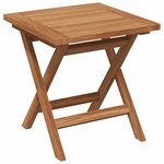 vidaXL Chaise longue avec coussin 2 Pièces Marron Bois de teck massif