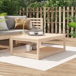 vidaXL Table de jardin 121x82 5x45 cm bois massif de pin