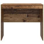 vidaXL Bureau d'écriture - Bois ancien Bois de récup Panneau de particules