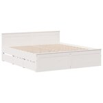 vidaXL Cadre de lit sans matelas avec tête de lit 200x200 cm bois pin