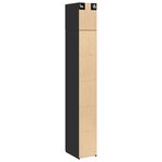 vidaXL Armoire de rangement mince noir 30x42 5x225cm bois d'ingénierie