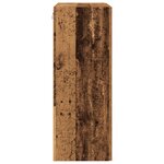 Armoire murale vidaXL avec portes en verre bois ancien 69 5x34x90 cm