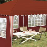 vidaXL Tente de fête pop-up 575 x 289 x 245 cm Terre cuite