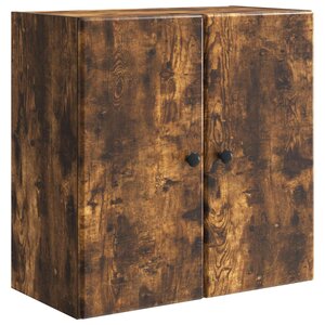 vidaXL Armoire Murale 59 x 31 x 60 cm Bois d'ingénierie Chêne fumé