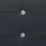 vidaXL Cadre de lit noir similicuir 160x200 cm