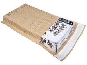 Lot de 200 Pochettes kraft brun  à bulles d'air papier-Soufflets 90 mm-150*250 mm-Lacouronne e.pack