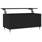 vidaXL Table basse Noir 90x44 5x45 cm Bois d'ingénierie
