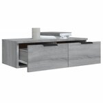 vidaXL Armoires murales 2 Pièces Sonoma gris 68x30x20cm Bois d'ingénierie