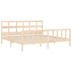 vidaXL Cadre de lit sans matelas 200x200 cm bois massif de pin