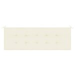 vidaXL Coussin de banc de jardin crème 150x50x4 cm tissu oxford