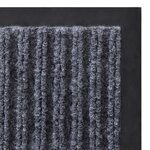 vidaXL Paillassons 2 Pièces PVC Gris 90x60 cm