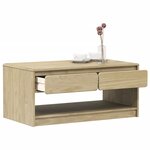 vidaXL Table basse SAUDA chêne 99x55x45 cm bois de pin massif