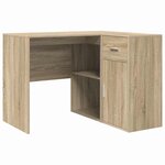 vidaXL Bureau d'angle avec tiroir 2 Pièces Chêne Sonoma 102 x 50 x 75 cm