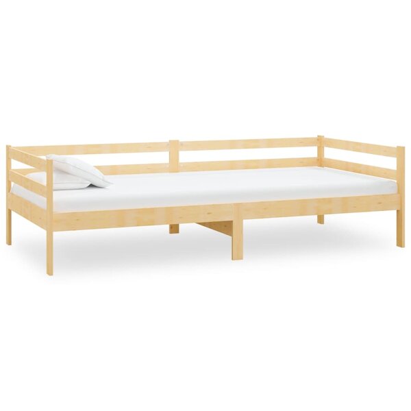 vidaXL Lit de jour sans matelas bois de pin massif 90x200 cm