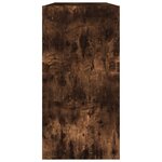vidaXL Bibliothèque/Buffet chêne fumé 50x25x80 cm bois d'ingénierie