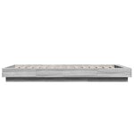 vidaXL Cadre de lit sans matelas sonoma gris 100x200 cm
