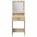 vidaXL Table de Toilette avec tiroir Chêne Sonoma 50 x 41 x 135 cm