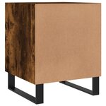 vidaXL Tables de chevet 2 Pièces chêne fumé 40x40x50 cm bois d'ingénierie