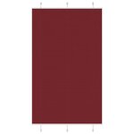 vidaXL Store plissé rouge bordeaux 120x200 cm largeur du tissu 119 4cm
