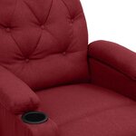 vidaXL Fauteuil électrique de massage Bordeaux Tissu