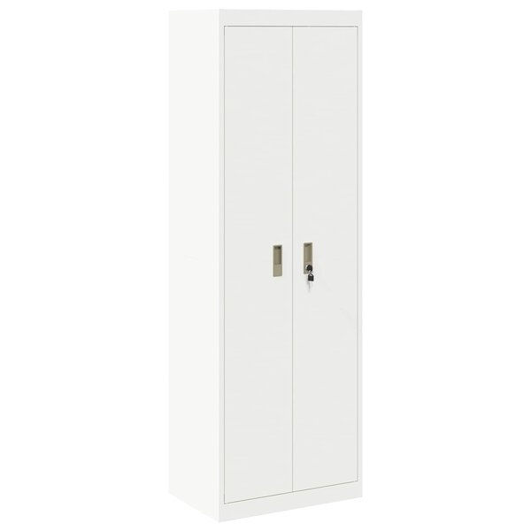 vidaXL Armoire de rangement 2 Pièces Blanc 60 x 40 x 180 cm Acier