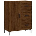 vidaXL Buffet chêne marron 69 5x34x90 cm bois d'ingénierie