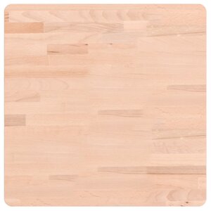 vidaXL Dessus de table 50x50x4 cm carré bois massif de hêtre