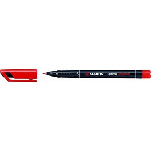 Feutre pour films ohpen universal  permanent  rouge x 10 stabilo