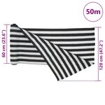 vidaXL Filet brise-vue anthracite et blanc 1 2x50 m PEHD 75 g/m²