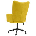 vidaXL Chaise de relaxation Jaune moutarde Velours
