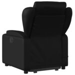 vidaXL Fauteuil inclinable de massage électrique noir similicuir