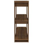 vidaXL Bibliothèque/Séparateur de pièce Chêne marron 100x30x87 cm