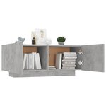 vidaXL Table de chevet gris béton 100x35x40 cm bois d'ingénierie