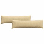 vidaXL Coussins de canapé 2 Pièces Vert gris 145 x 40 cm