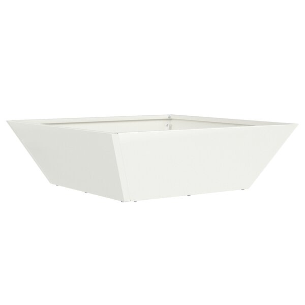 vidaXL Jardinière en Métal Blanche Métal Moyen Jardinières