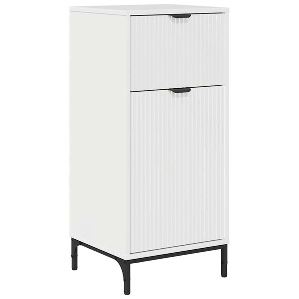 vidaXL Cabinet de salle de bain Blanc brillant 39.5 x 36 x 88 cm