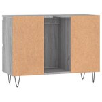 vidaXL Armoire salle de bain sonoma gris 80x33x60 cm bois d'ingénierie
