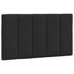 vidaXL Lit avec matelas noir 90x190 cm velours