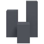 vidaXL Supports de plantes d'extérieur - Ensemble 3 pièces en anthracite