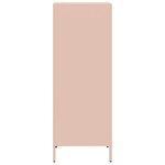 vidaXL Buffet haut rose 35x39x103 5 cm acier