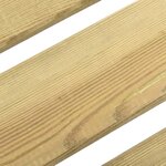 vidaXL Tabourets de bar de jardin lot de 4 Bois de pin imprégné