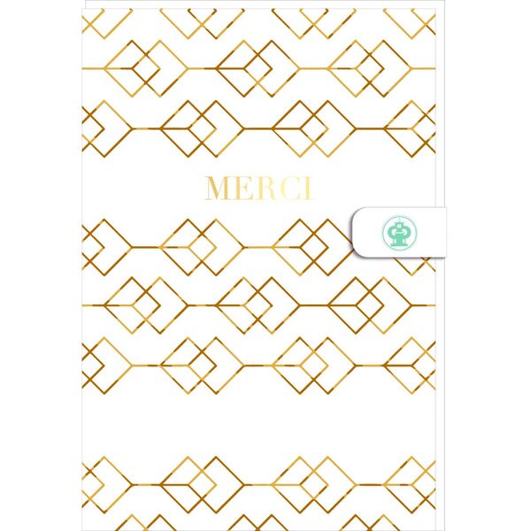 Carte De Voeux - Merci - Draeger paris