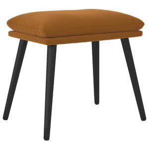 vidaXL Repose-pied Marron 45x29 5x35 cm Velours